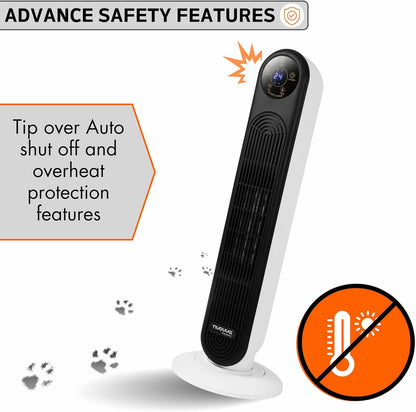 StayWarm 2000w Ceramic Tower Heater with Remote Control