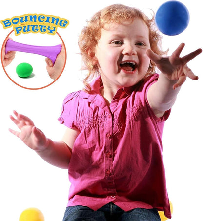 Bouncy Putty Toys Kids Party Favour Bag Filler Colourful Stress Relief Gift Play set