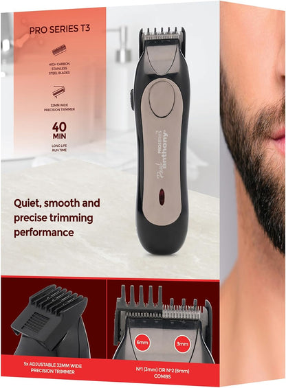 Paul Anthony 'Pro Series T3' USB Beard & Neckline Trimmer