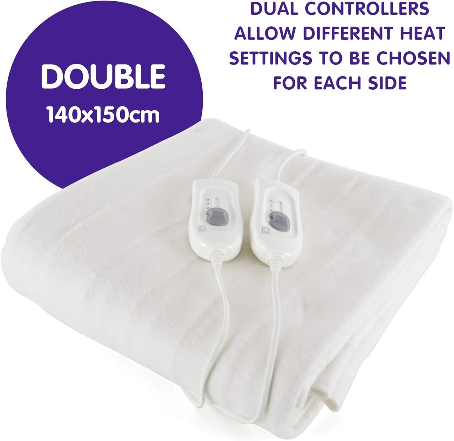 Surcouverture double StayWarm (supérieure) - (150 x 140cm