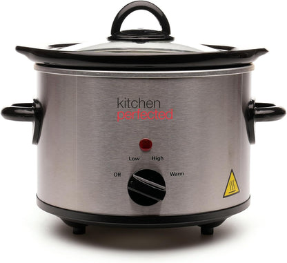 Mijoteuse ronde KitchenPerfected 1,5 L - Acier inoxydable