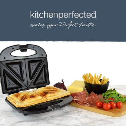Appareil 2-en-1 pour sandwichs et omelettes KitchenPerfected – Noir