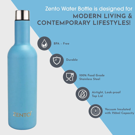 Zento Zenith Vacuum Bottle Stainless Steel 750ml