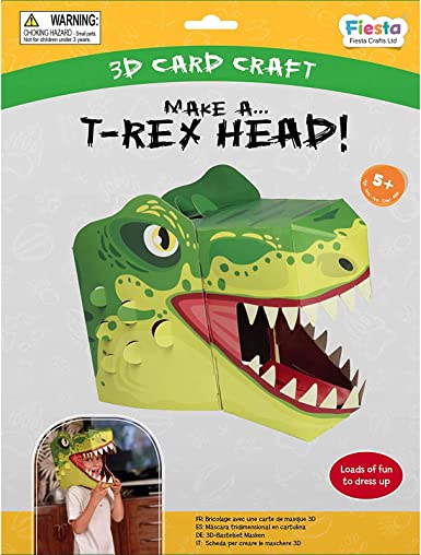 T-Rex 3D Mask Card Craft
