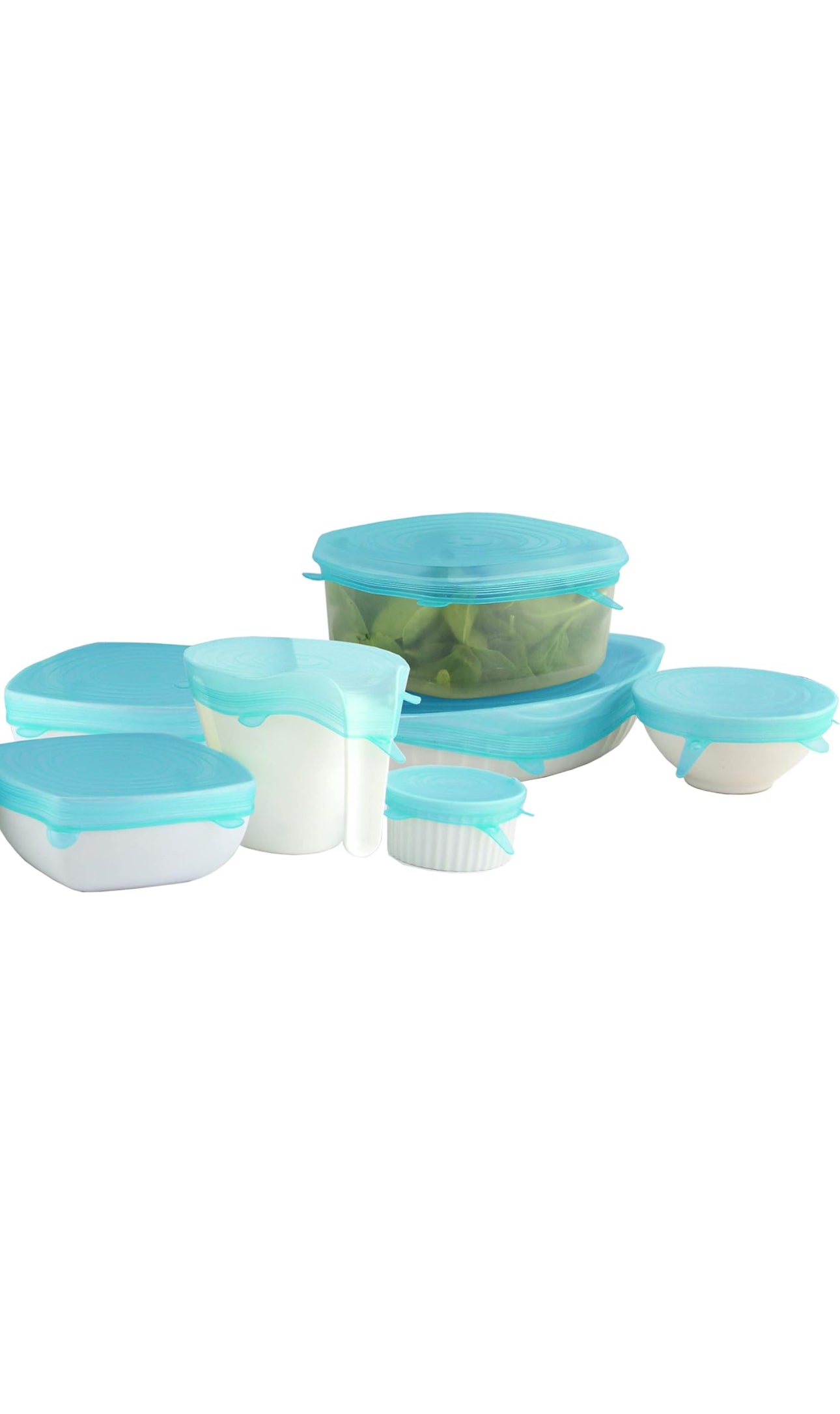 Lot de 6 couvercles extensibles en silicone Apollo