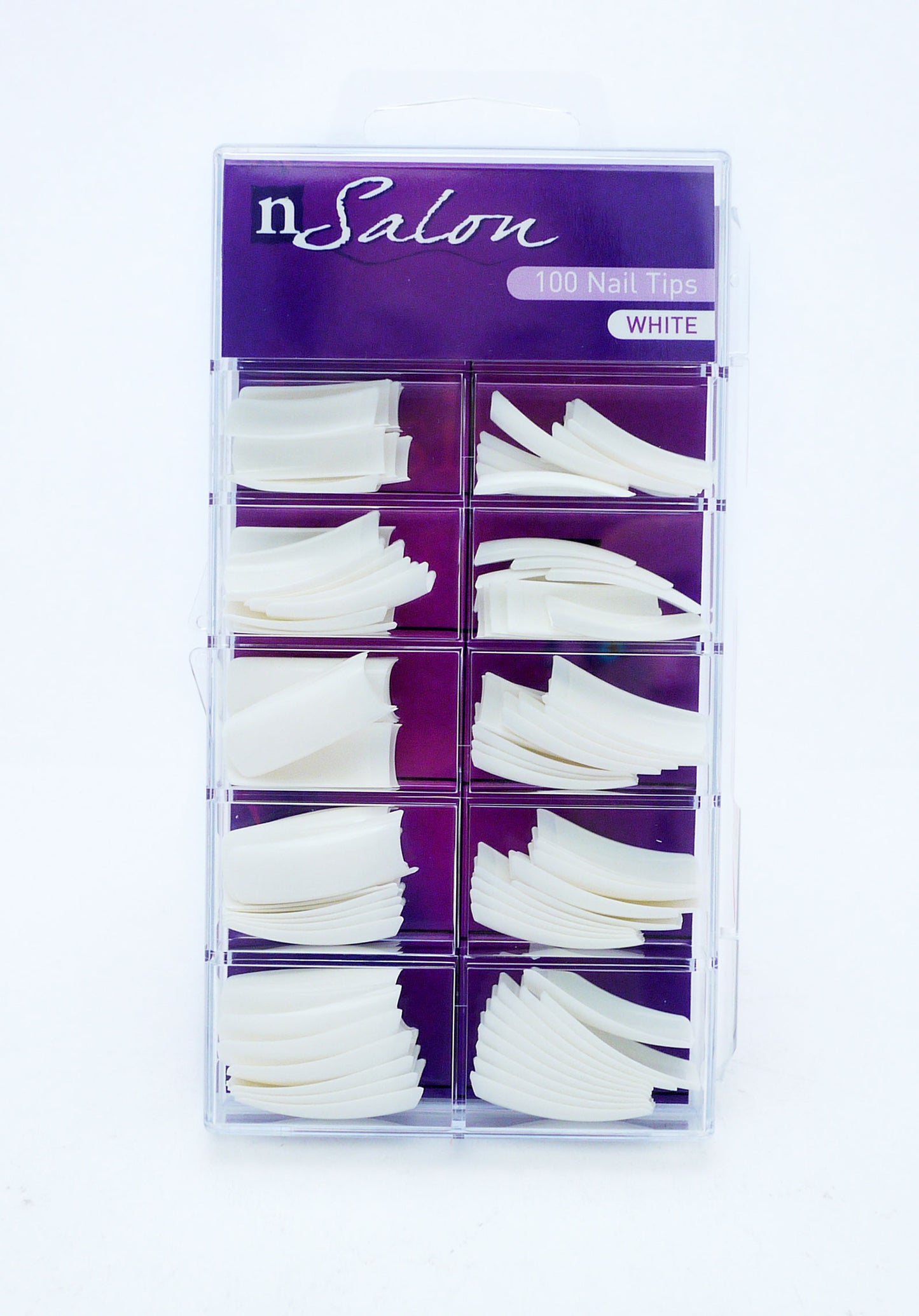 N SALON NAIL TIPS WHITE(D)