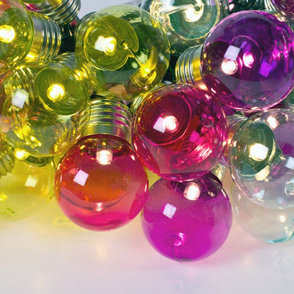 50 Retro Party String Lights - Multi-Colour