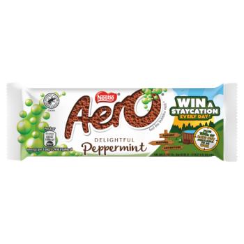 Aero Bubbly Peppermint Mint Chocolate Bar 36g
