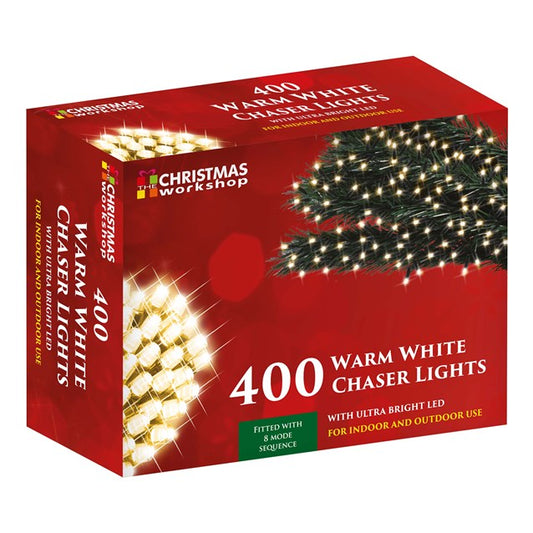 400 lumières de Noël à DEL blanc chaud, Atelier de Noël
