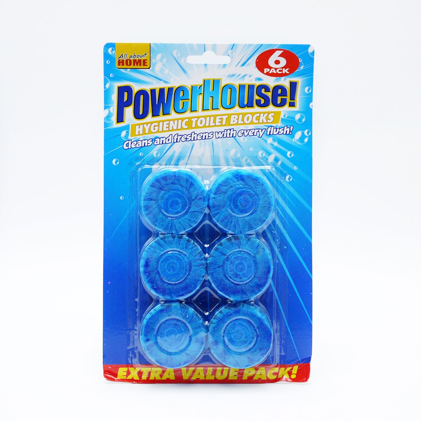 POWER HOUSE TOILET BLOCK BLUE 6pk