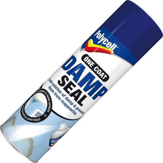 Polycell - Peinture aérosol mat blanc anti-humidité monocouche - 500 ml