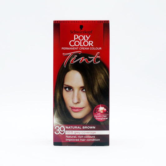 SCHWARZKOPF POLY TINT HAIR DYE NAT LIGHT BROWN 39