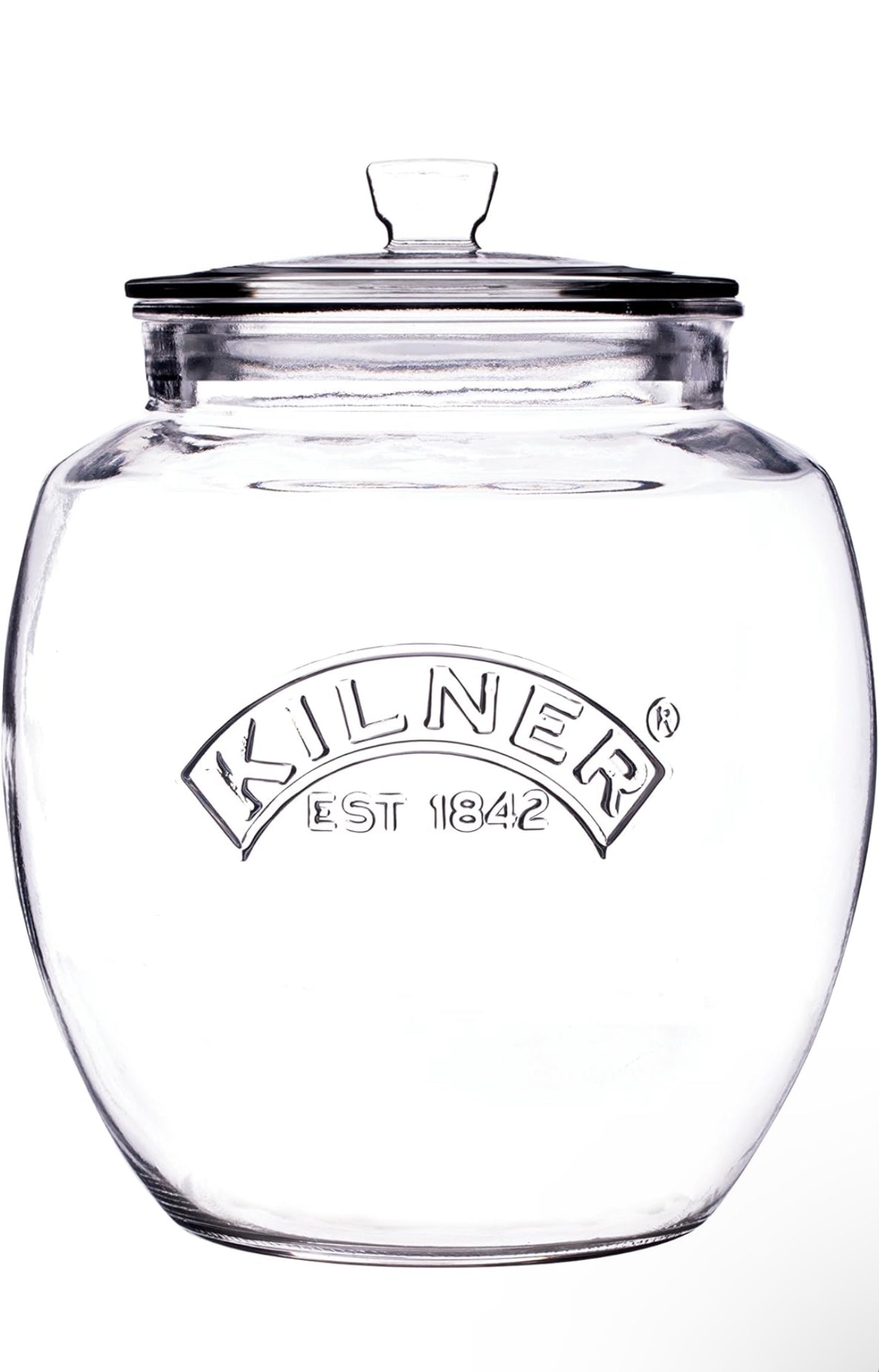 Bocal de conservation universel Kilner en verre de 2 litres à couvercle poussoir