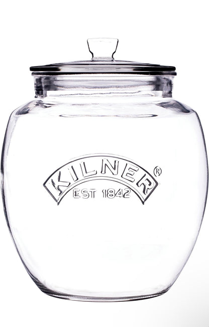 Bocal de conservation universel Kilner en verre de 2 litres à couvercle poussoir