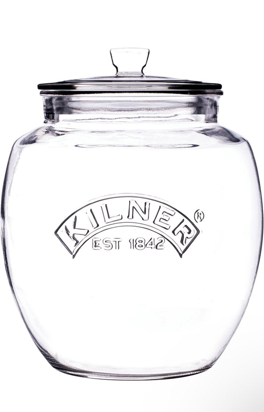 Bocal de conservation universel Kilner en verre de 2 litres à couvercle poussoir