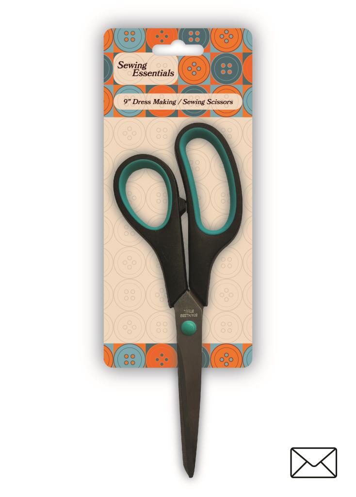 Premium 9-Inch Dressmaking and Sewing Scissors - Precision Crafting Tool