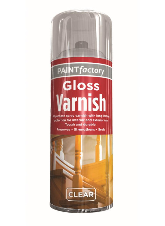 PF CLEAR GLOSS VARNISH SPRAY