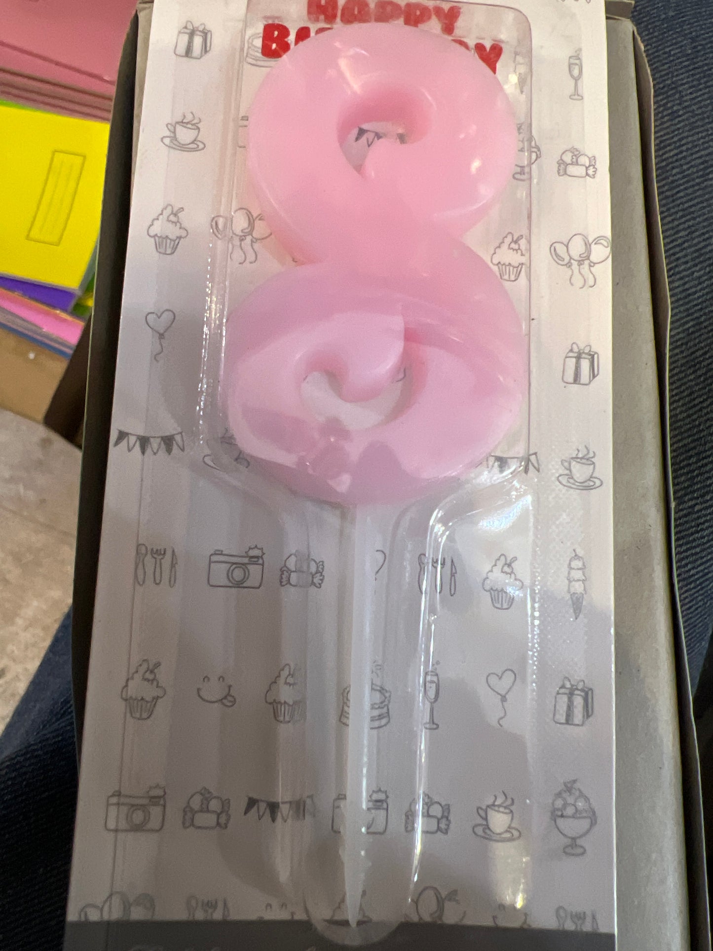 Number candles 0 blue