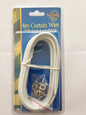 SEWING BOX CURTAIN WIRE 4M WITH FITTINGS