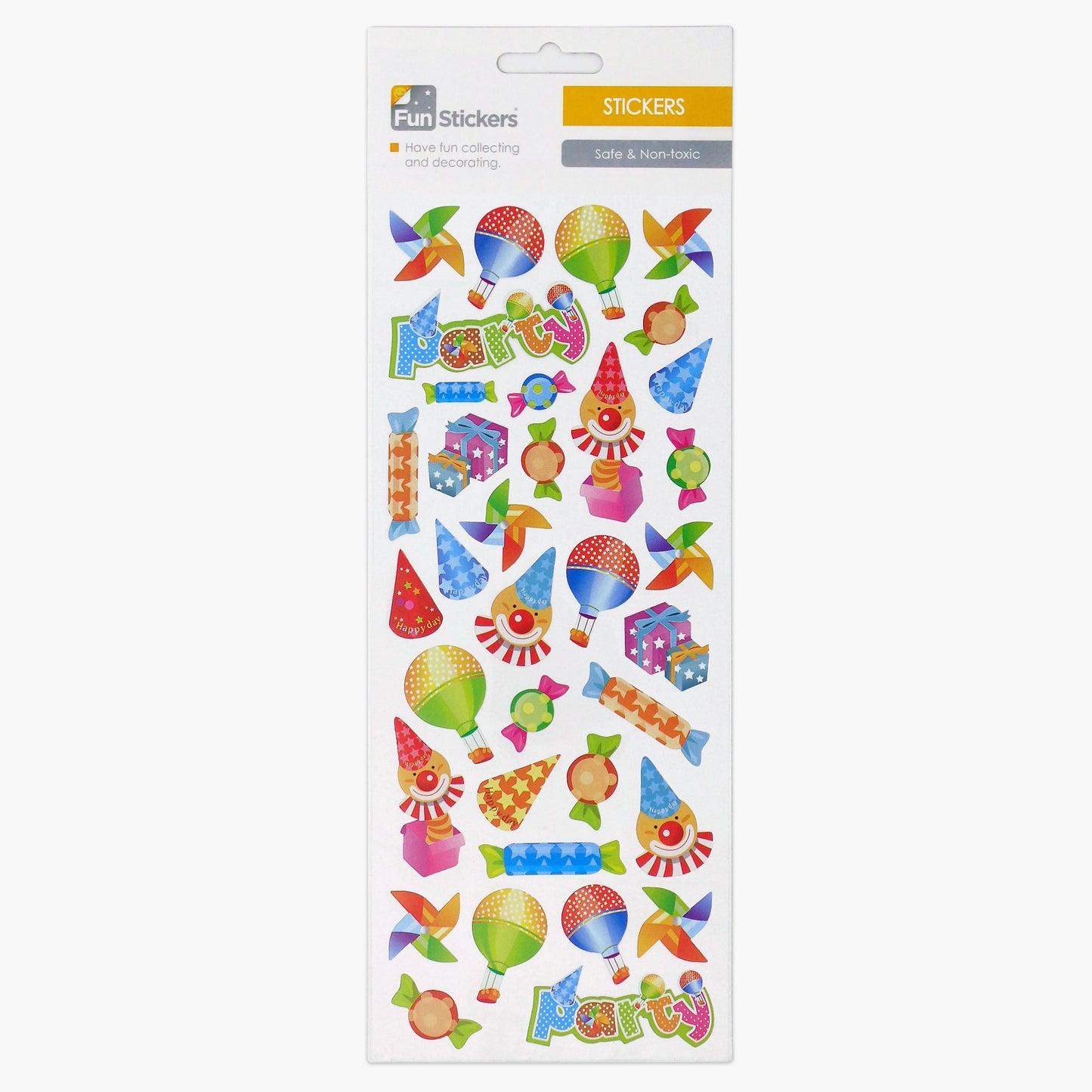 Fun stickers Clowns & Balloons
