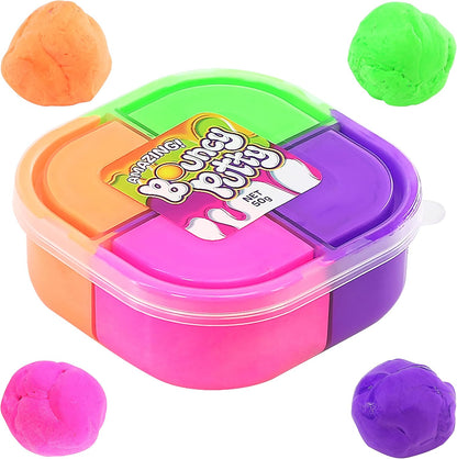 Bouncy Putty Toys Kids Party Favour Bag Filler Colourful Stress Relief Gift Play set