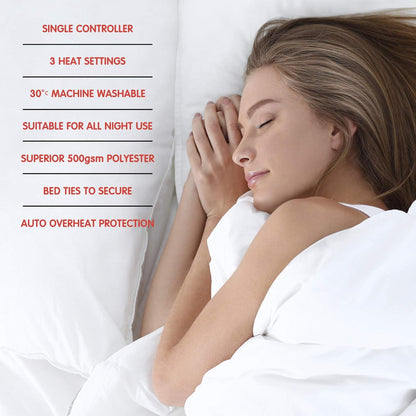 Couverture chauffante inférieure StayWarm simple (Supérieure) - (150 x 70cm)
