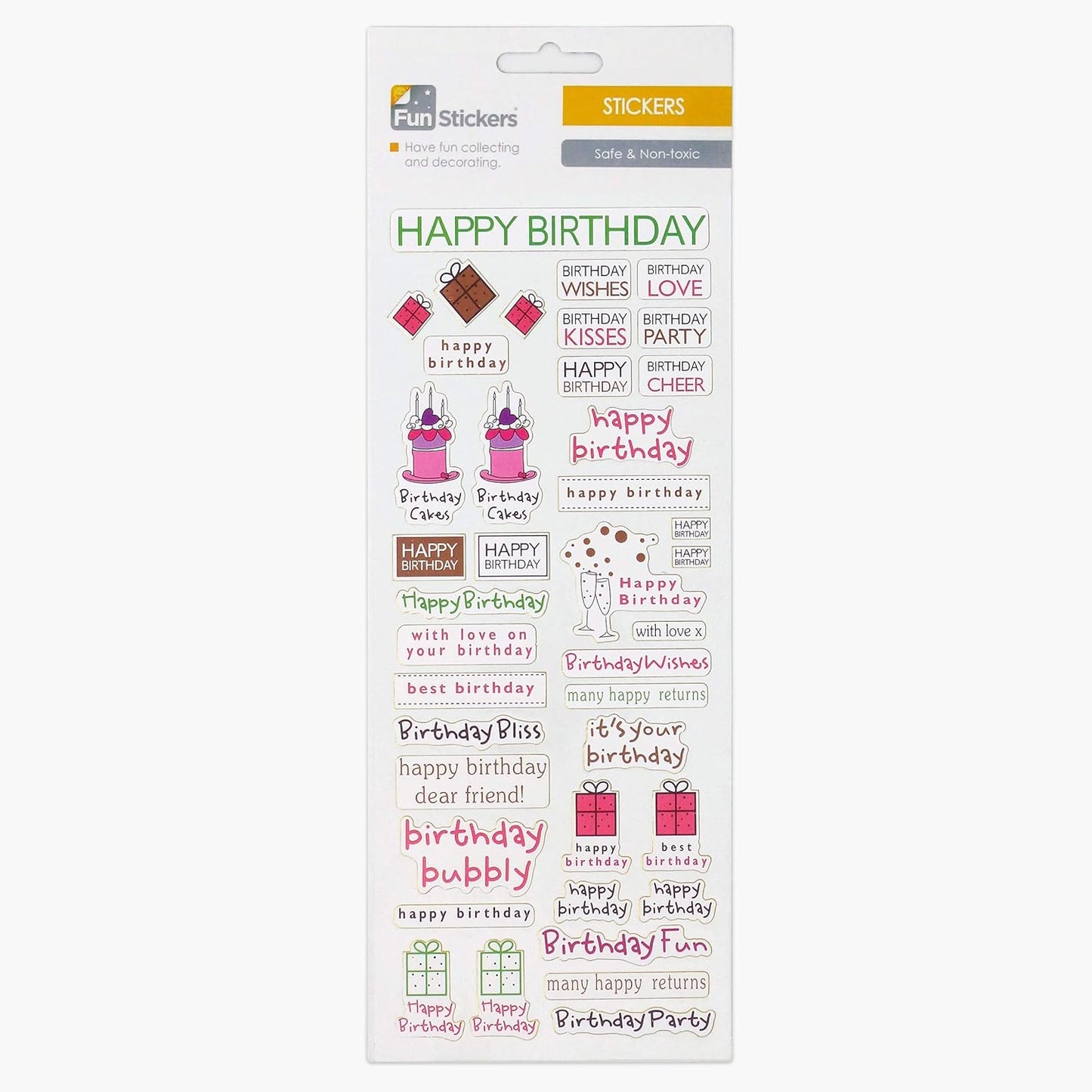 Fun stickers Happy Birthday 502