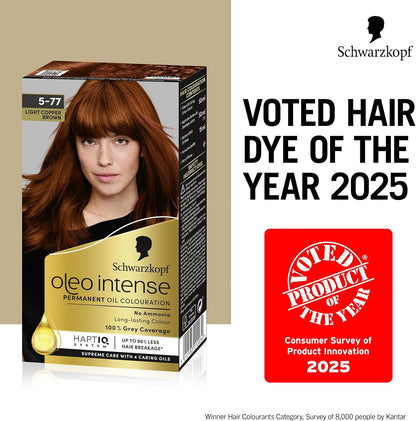 Schwarzkopf Oleo Intense Permanent Oil Colour 5-77 Light Copper Brown