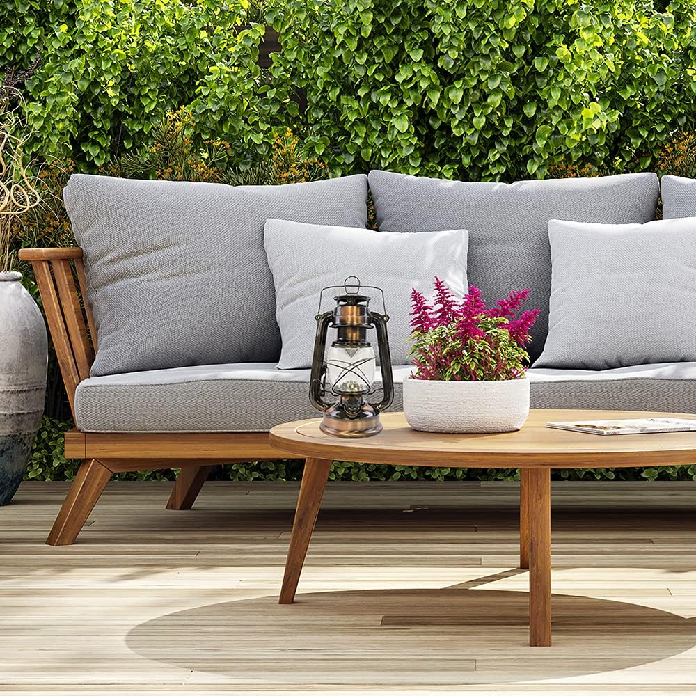 HomeLife ''Nebraska'' LED Storm Lamp - Copper