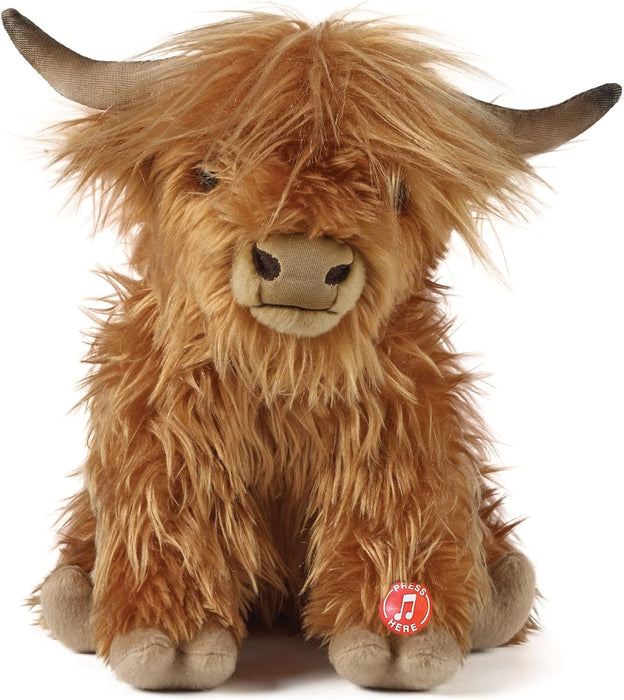 Living Nature Highland Cow Plush Toy Assorted Colours