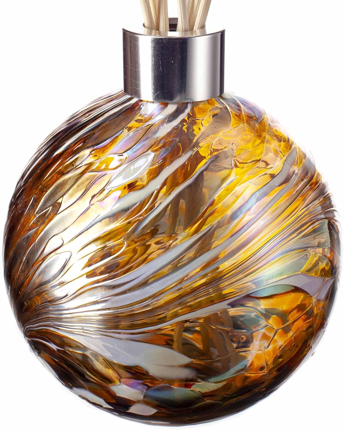 Reed Diffuser Sphere - Gold, Brown & White