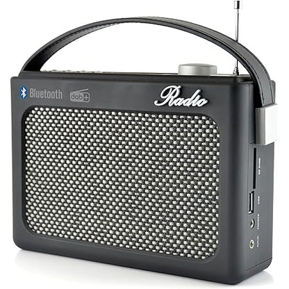 Radio stéréo portable Lloytron DAB/FM avec MusicStream - Noire