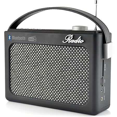 Radio stéréo portable Lloytron DAB/FM avec MusicStream - Noire