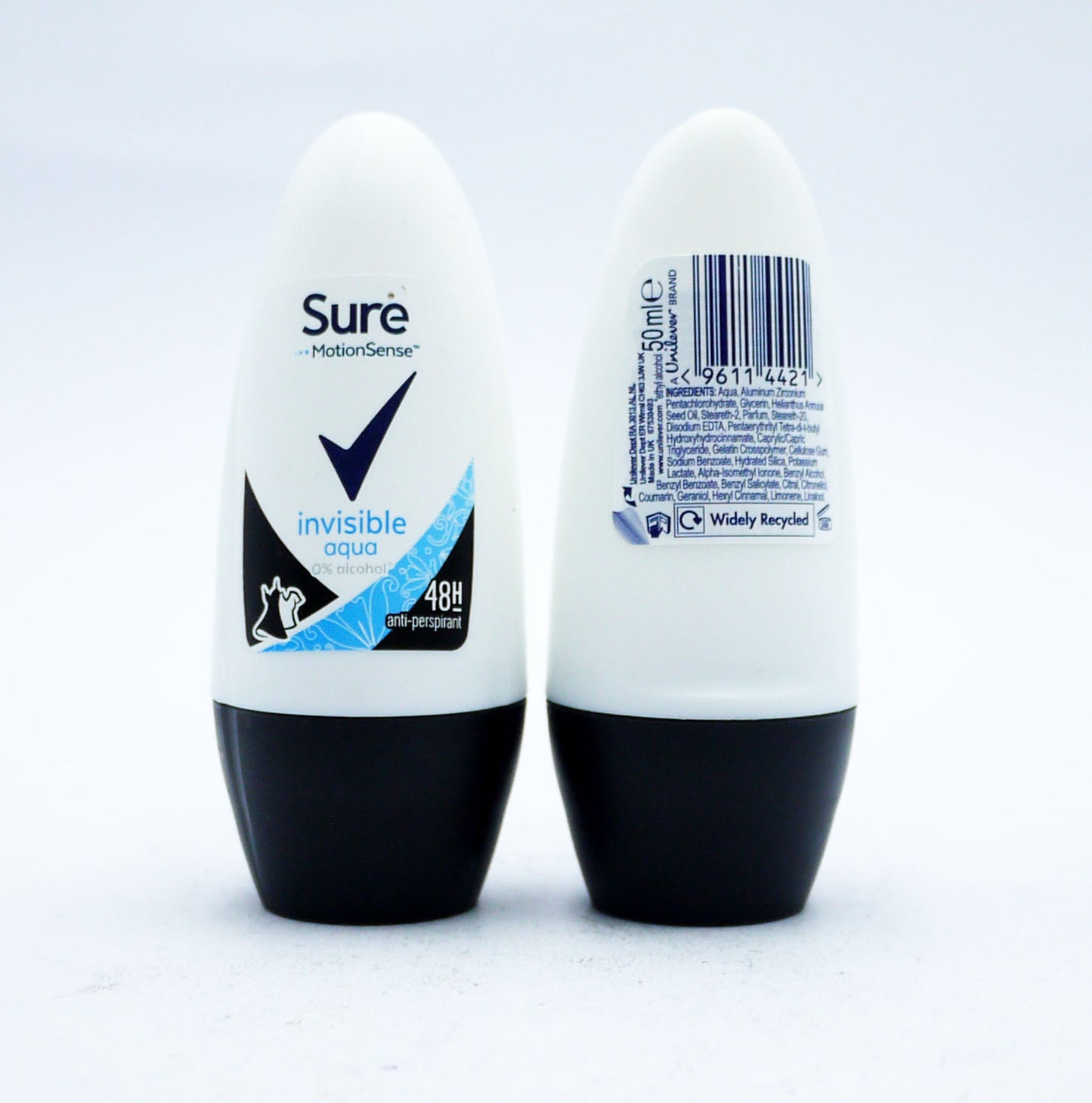 SURE ROLL-ON INVISIBLE AQUA FEMME 50ML