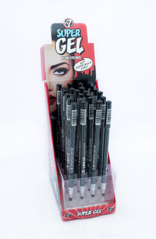 W7 EYE PENCIL SUPER GEL BLACK