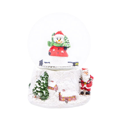 Boule à neige musicale Bonhomme de neige à remonter