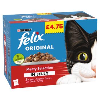Felix Original Sélection de Viandes en Gelée 12 x 100g (1.2kg)