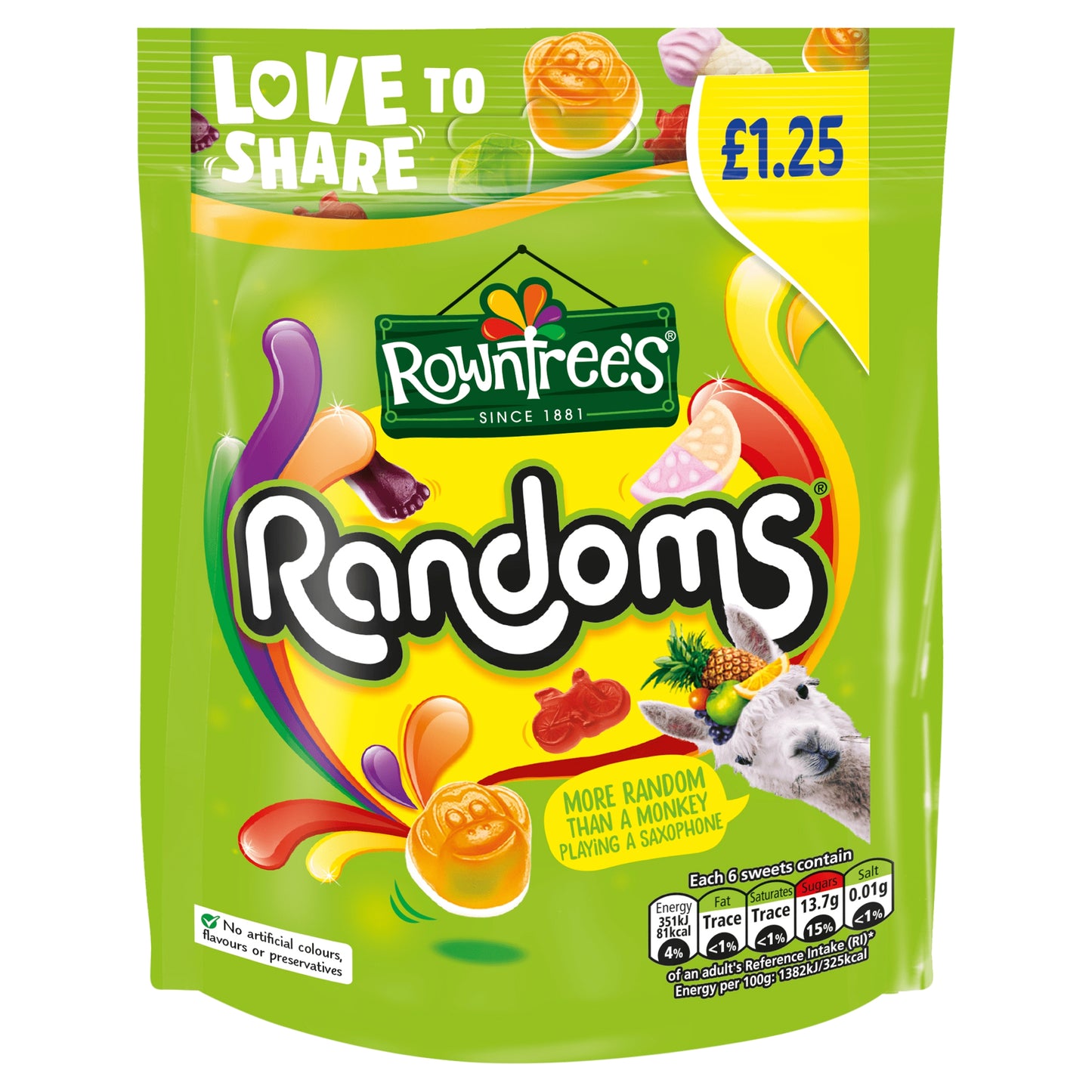 Rowntrees Randoms Pouch 120G