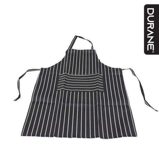 Tablier de cuisine rayé Durane Noir et blanc