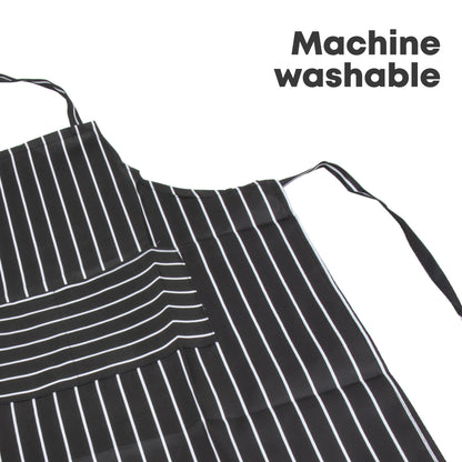 Tablier de cuisine rayé Durane Noir et blanc