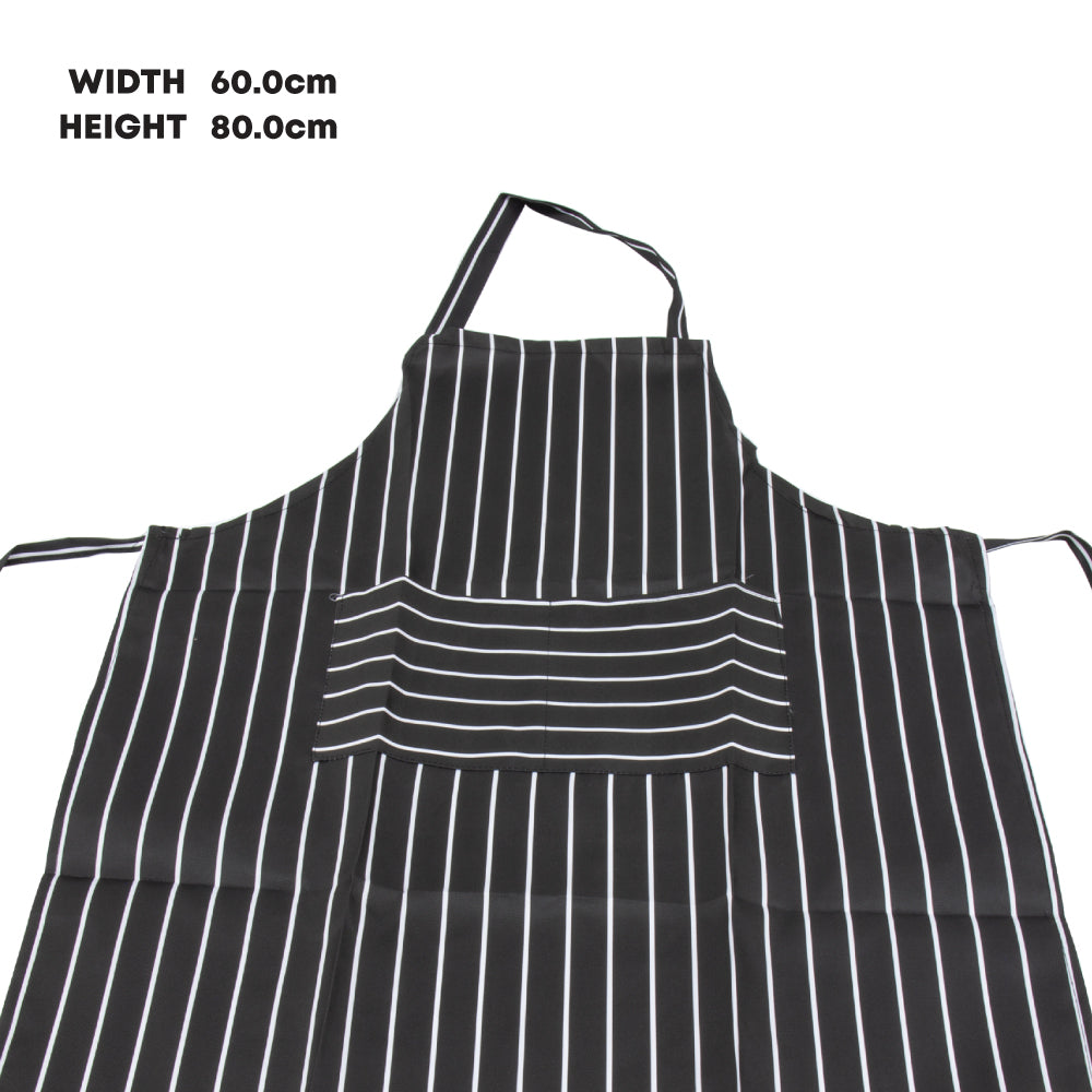 Tablier de cuisine rayé Durane Noir et blanc