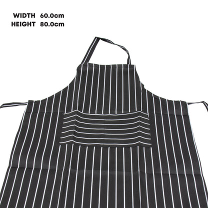 Tablier de cuisine rayé Durane Noir et blanc