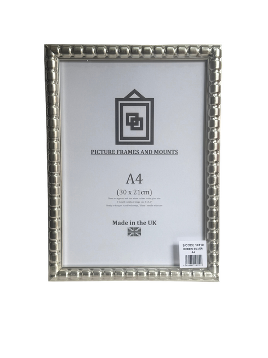 BOBBIN SILVER A4 30x21cm PICTURE FRAME