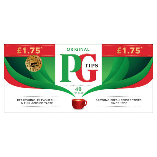PG Tips 40 sachets de thé Original 116g