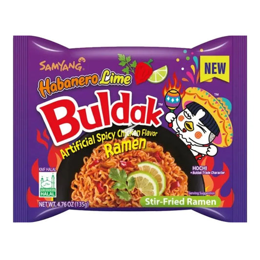 Samyang Buldak Hot Chicken Flavour Ramen - Habanero Lime 135g