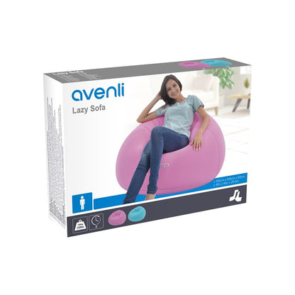 Avenli Fauteuil gonflable floqué - Rose