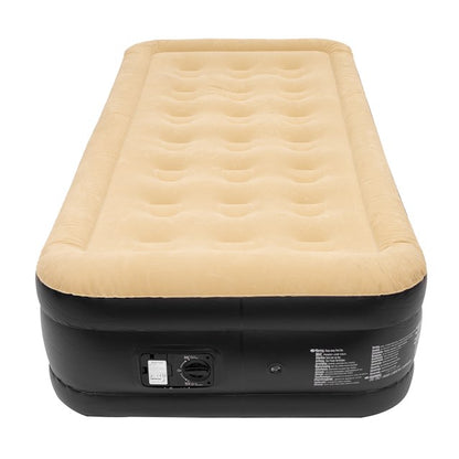 High Raised Twin Airbed + Built in Pump