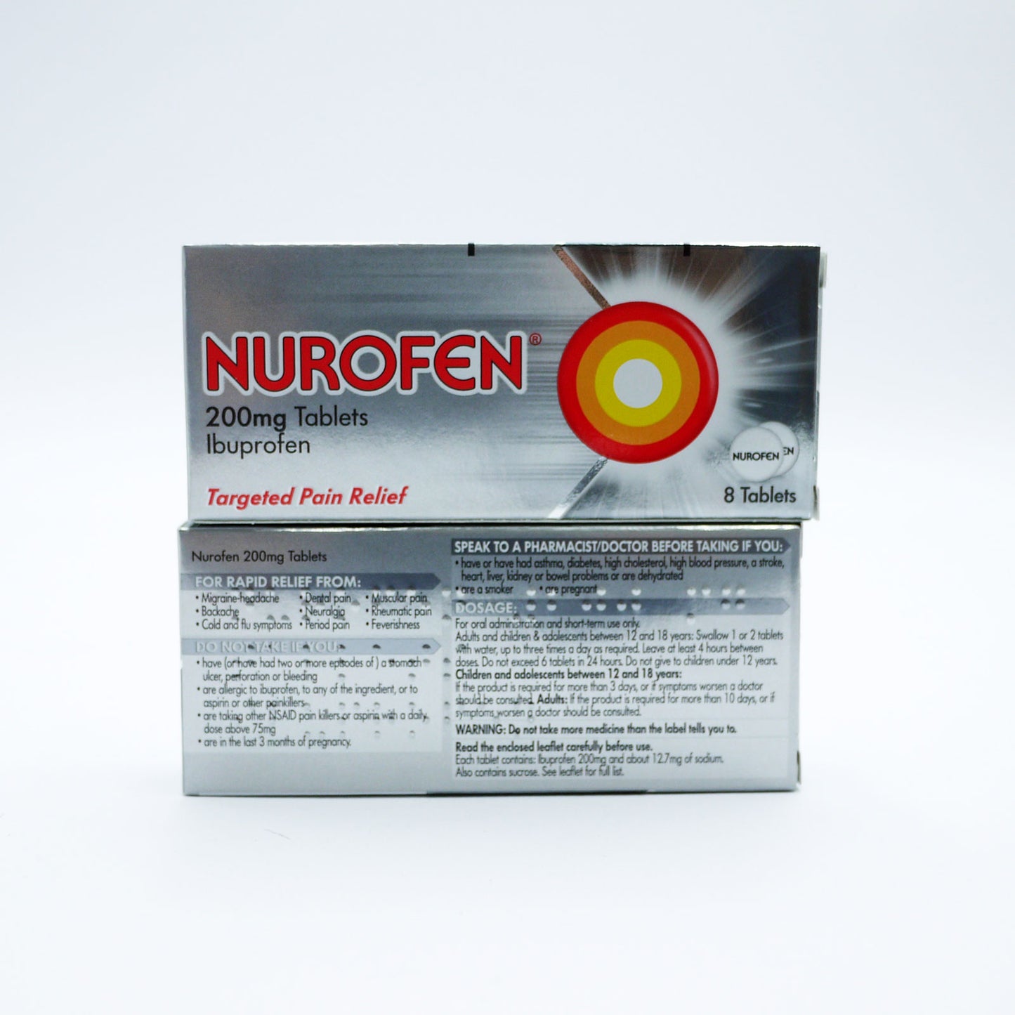 NUROFEN IBUPROFEN TABLETS 200MG 8'S