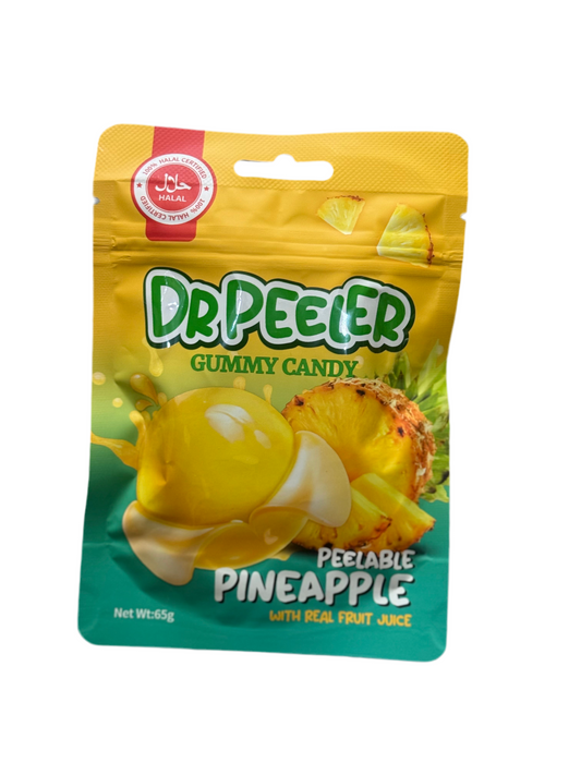 DR PEELER GUMMY CANDY PEELABLE PINEAPPLE 65g