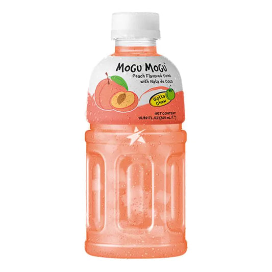 Mogu Mogu Peach Flavoured Drink with Nata de Coco (Gotta Chew) 320ml